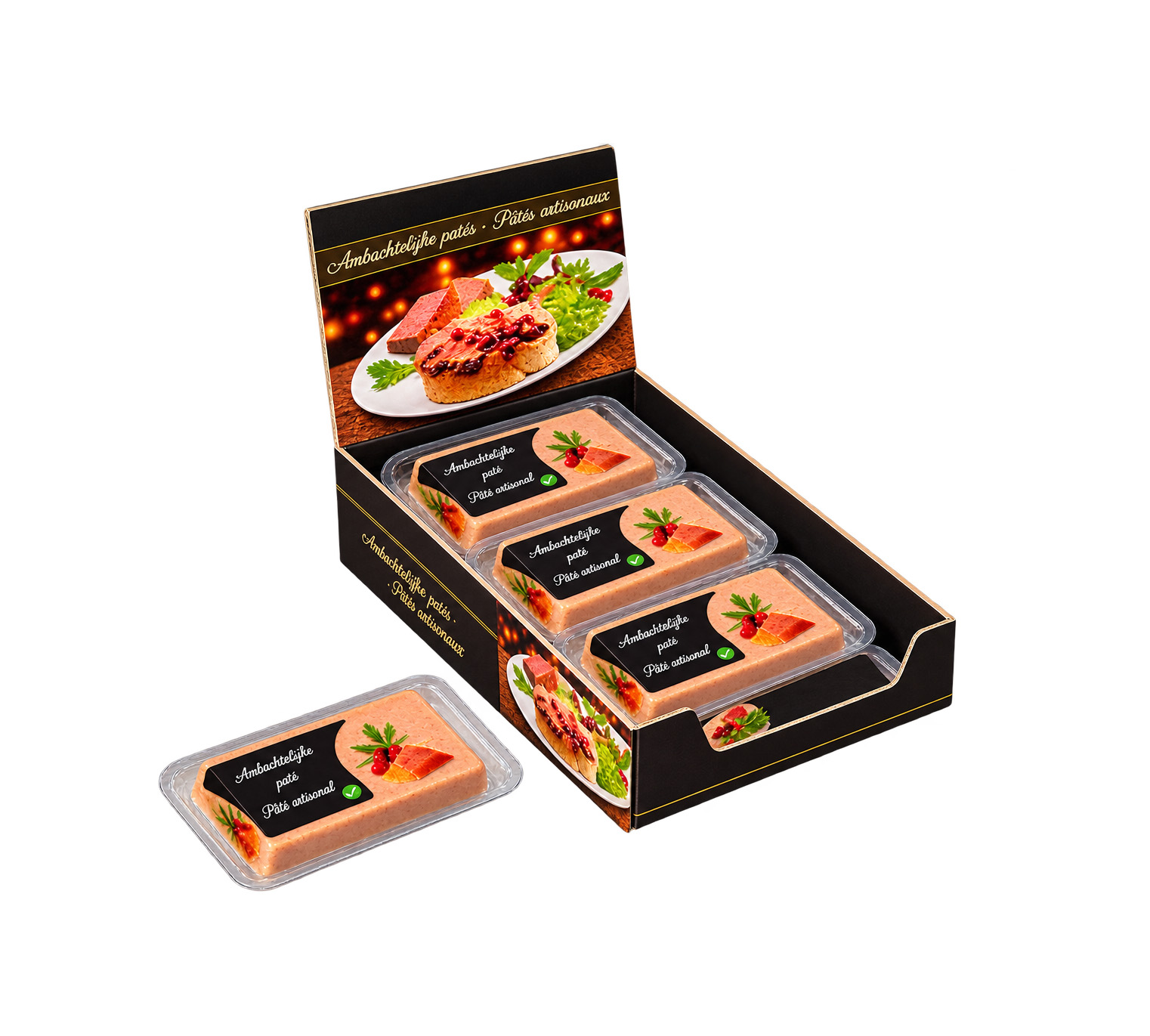 Crème Paté Plakken (F) 8x150gr.