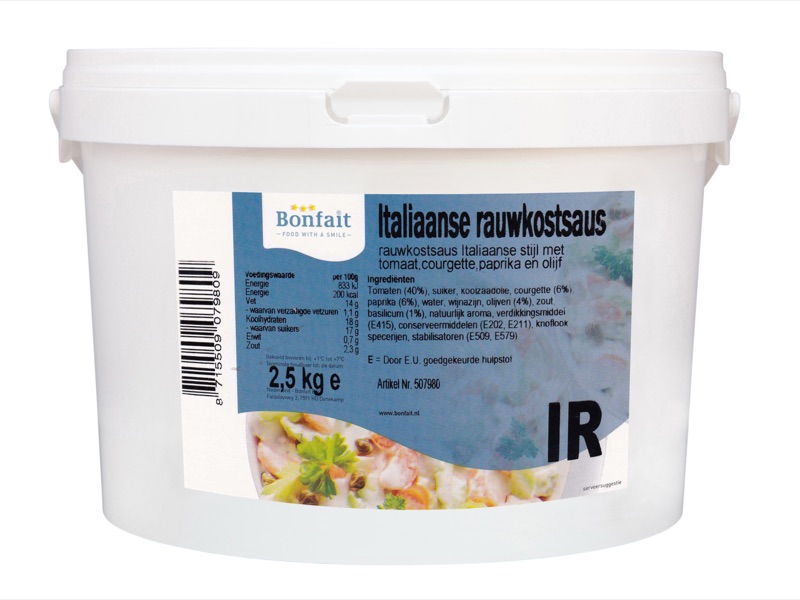 Rauwkost Italiaansesaus 2,5kg